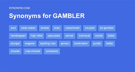another word for gambling|another word for gambler.